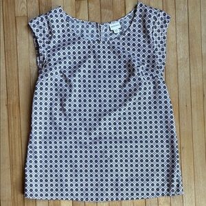 Elegant Geometric Print Top